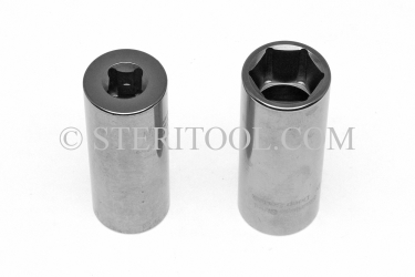 #10624 - 11mm x 3/8 DR Stainless Steel Deep Socket. 3/8 dr, 3/8dr, 3/8-dr, deep, stainless steel, socket